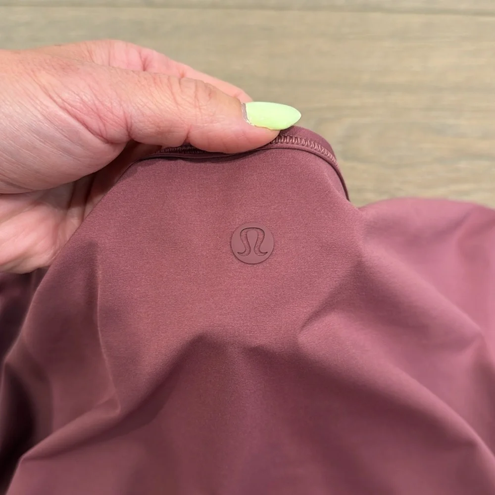 LULULEMON Plumful Do The‎ Daily Short Sleeve Silverescent Active Top Shirt Sz 12
